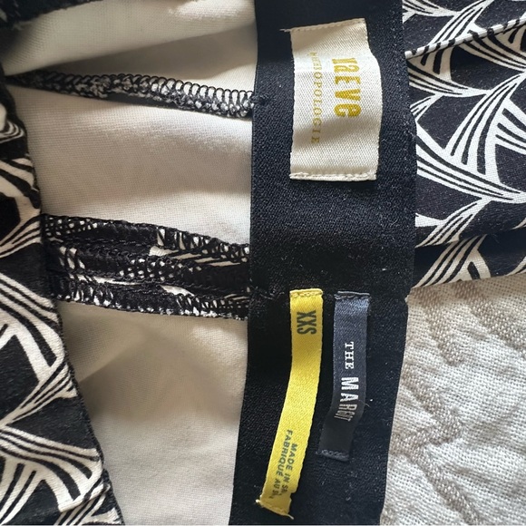 Anthropologie Maeve Black and White Patterned Women's Pants - Picture 3 of 4